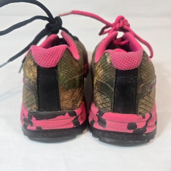 Realtree Mamba Camo Trail Shoes Women Size 8.5 Brown Pink Hiking Outdoor Hunting - Picture 6 of 10